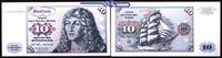 Bundesrepublik Deutschland 10 Deutsche Mark Ro.281a, DEUTSCHE BUNDESBANK, geänderte Unterschriften -