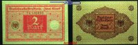 Deutsches Reich 2 Mark Inflation, Darlehens kassenschein, Ro.65b, -