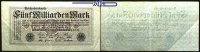 Deutsches Reich 5 Milliarde Mark Inflation, Reichsbanknote, Ro.120e, -