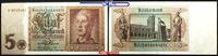 Deutsches Reich 5 Reichs mark Reichsbank, Hitlerjunge / 7 stellig, Ro.179a P/T -