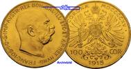 Österreich 100 Kronen, 30,48g fein 37 mm Ø 1915 Franz-Joseph I (amtl. Ne... 3650,00 EUR  Excl. 46,00 EUR Verzending