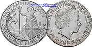 Großbritannien 2 Pfund Britannia, in der originalen Kapsel - RAR! - -