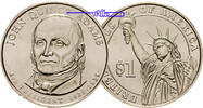 USA 1 $ John Quincy Adams 2008 Denver / Kupfer-Nickel / Neue Serie -