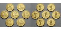 Deutschland Medaillen Fußball WM 2006-Die Fußball-Weltmeister,7 Nationen in Kapsel&Zertifikat&Holzetui -