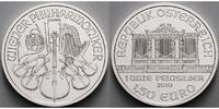 Österreich 1.5 Euro Wiener Philharmoniker in Silber, 1 Unze Feinsilber, -