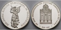 Paderborn 20,11g <br>roh,<br> 34,5mm Ø Medaille in Silber / 400-jährigen Ordensgründung der Augustiner Chorfrauen o.Jz. -