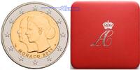 Monaco 2 Euro Hochzeit v.Fürst Albert II.&Charlene<b> inkl. Etui & Zertifikat & Schuber!!!</b> -