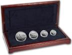 Mint Set Elizabeth II 1993 Canada 4-Coin Proof Platinum Arctic Fox Set (w/Box & COA)