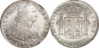 Peru 8 Reales Peru 1797 Charles IV Silver 8 Reales NGC MS-64 FINEST GRADED!! -