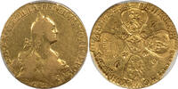 Russia 10 Roubles Russia 1769-CNB Catherine II Gold 10 Roubles PCGS VF -