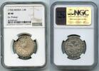 RUSSIA Polupoltinnik (1/4 rouble) Peter The Great "ЯWB" variety EXTREMELY RARE ex-Prokop Collection -