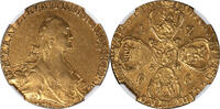Russia 10 Roubles Russia 1766-CNB Catherine II the Great Gold 10 Roubles NGC -