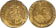 Spain 2 Excelentes Spain Ferdinand & Isabella (1476-1516) Gold 2 Excelentes NGC MS-64 -