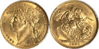 Great Britain Sovereign Great Britain 1821 George IV Gold Sovereign PCGS MS-62 Conservatively Graded!! -