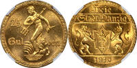 Poland 25 Gulden Danzig Free City 1930 Gold 25 Gulden NGC MS-64 Low Mintage!! -