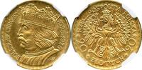 G20Z 1925 Poland Boleslaw Chrobry GOLD 20 ZL NGC MS 65