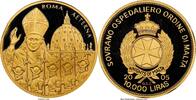 Malta Hospitallier Order Proof Set 5 GOLD coins 5-Piece Certified gold "Pope John Paul II" ,COA, BOX -