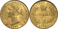 Australia 1866 Victoria Gold Sovereign NGC MS-61 Old Slab!! -