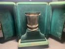 Russia USA Silver cup, rouble 1729: Russian Silver Cup late 18th century-with Peter II rouble embedded.Amazing work -