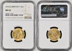 G.BRITAIN 1SOV 1914 George V Full Sovereign Gold NGC MS 62