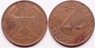 Weimarer Republik 4 reichspfennig -