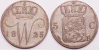Koninkrijk der Nederlanden 5 cent 1825 (Brussel) Willem I TTB-/TB