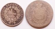 France Republique, lot 1 Franc et 2 Francs -
