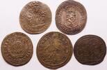 Germany, Nürnberger lot 5 jetons 18th century -