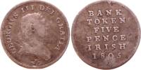 Ireland 5 pence George III - Countermark -
