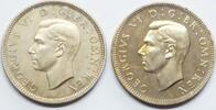Great Britain - Scotland (lot) shilling 1950 George VI - English and Scottish Crest Proof