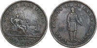 2 sous 1852 Province de Canada Quebec bank token ss+