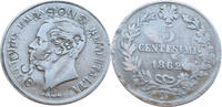 Italy 5 centesimi Countermarked -