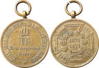German - Franco - Prussian War medal Randschrift: AUS EROBERTEM GESCHUETZ -