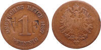 Deutsches Reich, Karlsruhe , Countermark Pfennig 1887 Wilhelm I s 49,95 EUR  Excl. 4,50 EUR Verzending