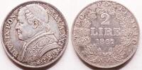 Papal states, AN XXII 2 Lire PIUS IX (Giovanni Maria Mastai Ferretti) -