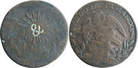 Mexico - state of Durango 1/4 real - Quarto 1858 countermarked TB-TTB