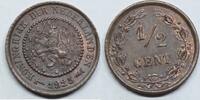 Nederland 1/2 cent 1885 SPL