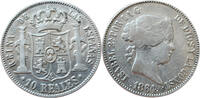 Spain - Madrid 10 reales 1864 Isabella II ss-ss+ 149,50 EUR  Excl. 11,65 EUR Verzending
