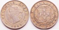 Jamaica Victoria half penny 1889 ss+