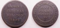 Great Britain, Staffordshire. Bilston one penny token 1812 Samuel Fereday TTB