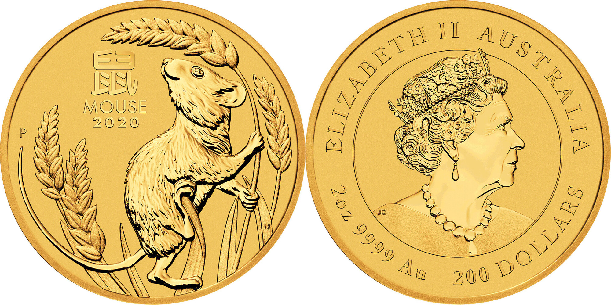 Australien 200$ 2020 2 oz Gold Coin Lunar Series III. - Year of