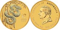 Australien 200$ 2 oz Gold Coin Lunar Series III. - Year of the Snake -