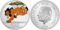 Niue 2$ 1 oz Silver Coin Disney - The Lion King - 30th Anniversary - Scar -