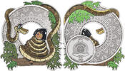 Niue 2$ 1 oz Silver Coin Disney - The Jungle Book - Kaa -