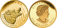 Kanada 200$ 2014 1 oz Gold Coin Call of the Wild - Wolf PP 4950,00 EUR  Excl. 10,00 EUR Verzending