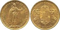 Österreich-Ungarn 20 Korona Goldmünze Franz Joseph I mit Bosnien-Wappen 20 Kronen 1914 