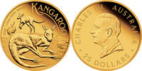 Australien 25$ 1/4 oz Gold Coin Kangaroo -