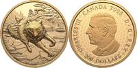 Kanada 1 oz Goldmünze Great Hunters - Grauer Wolf - Ultra High Relief 200$ 2025 PP