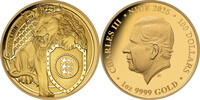 Niue 100$ 2025 1 oz Gold Coin Heraldic Beasts - Lion PP 5000,00 EUR  Excl. 10,00 EUR Verzending