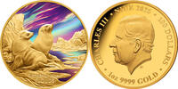 Niue 100$ 1 oz Gold Coin Mother-of-Pearl Clouds -